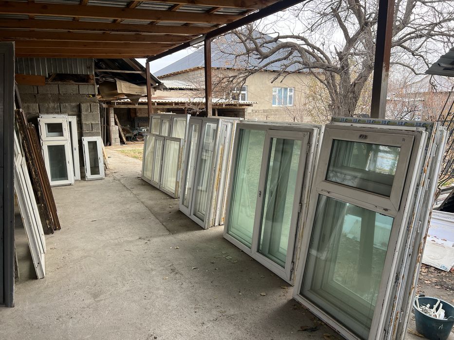 Б/У пластиковые окна,акфа терезелер;