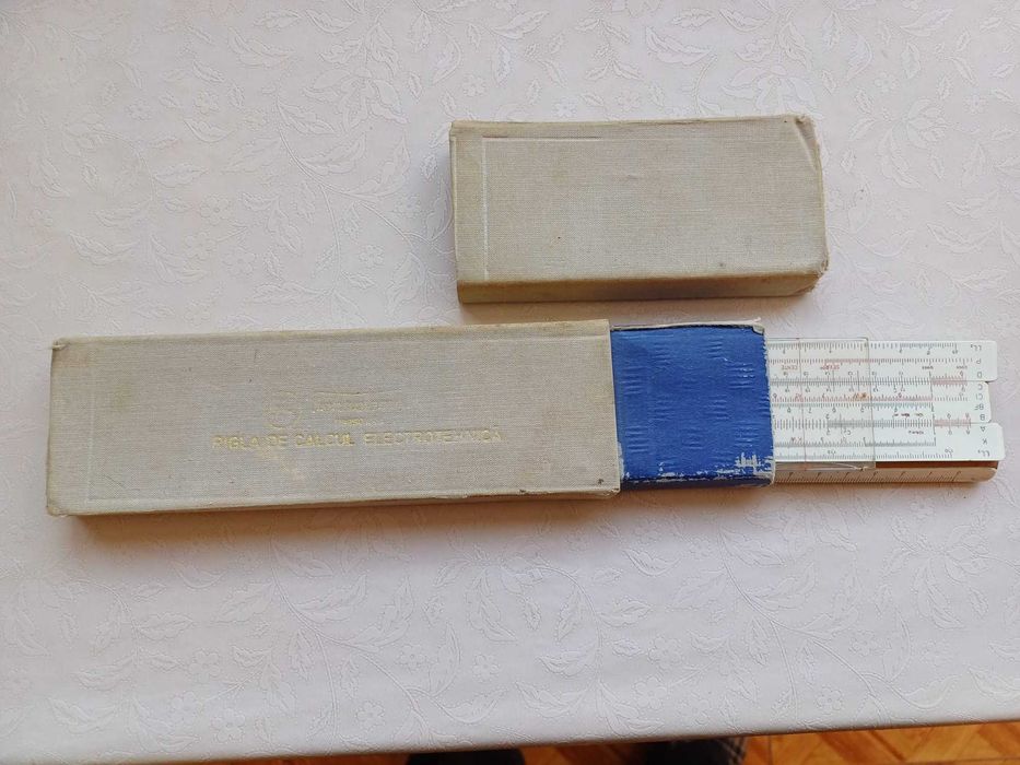 vand trusa compas KINEX 309 Original si rigla calcul Electrotehnica