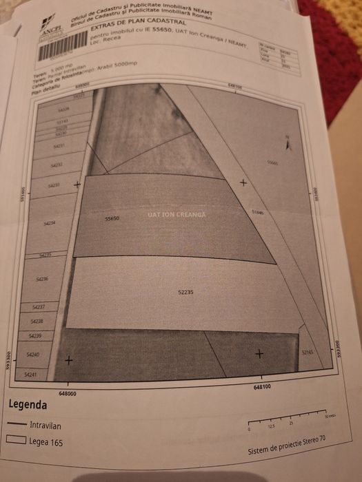 Lot  teren 5000 mp recea