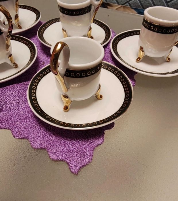 Set 6 cești cafea miniatură vintage