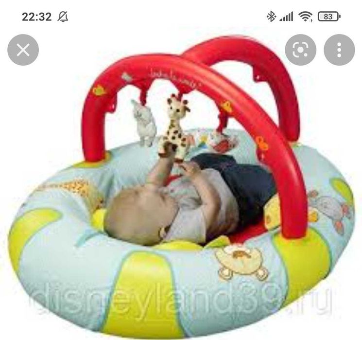 Фирменный развивающий детский коврик Sophie la girafe