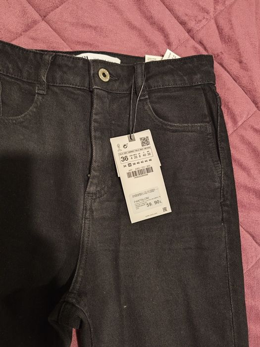 Zara/Mango jeans cu etichetă