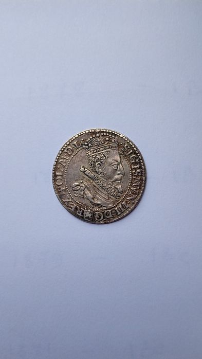 Moneda argint 6 groschen din 1599 Sigismund 3 vasa, stare excelenta(Xf-aunc)
