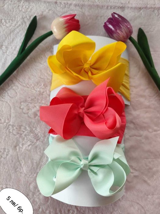 Сладки бебешки ленти за глава