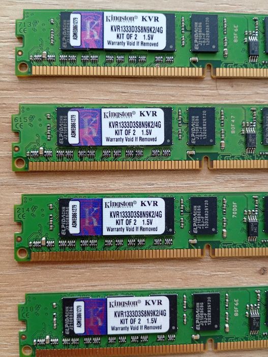 Kit Memorie RAM DDR3 - 8GB (4x2GB) sau 4GB (2x2GB) -> Kingston ValueRAM 1333MHz CL9