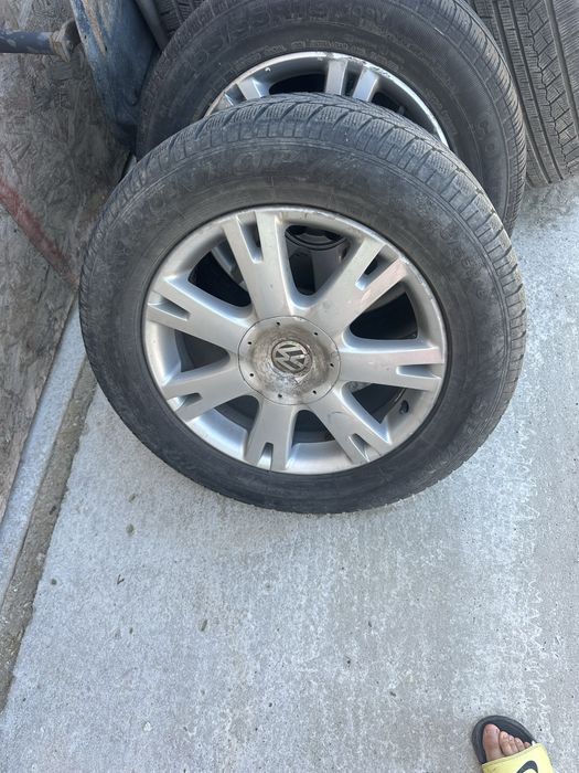 Jante cu cauciucuri bune transporter t5 215/65 16C jante touareg 5x 120 cu cauciucuri bune 255/55 18