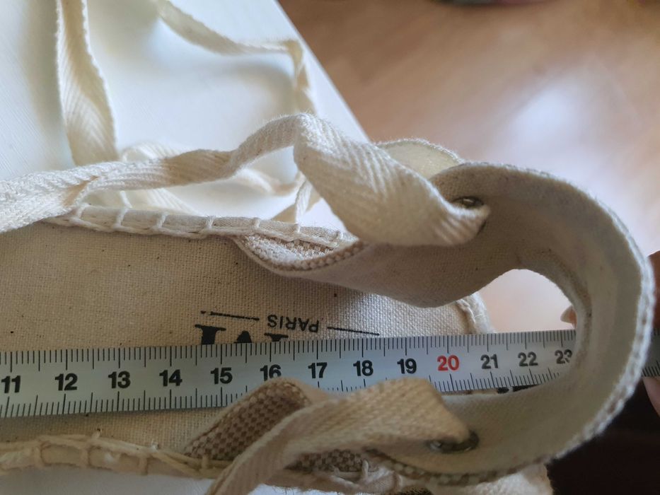 Sandale inchise în fata din panza marimea 35