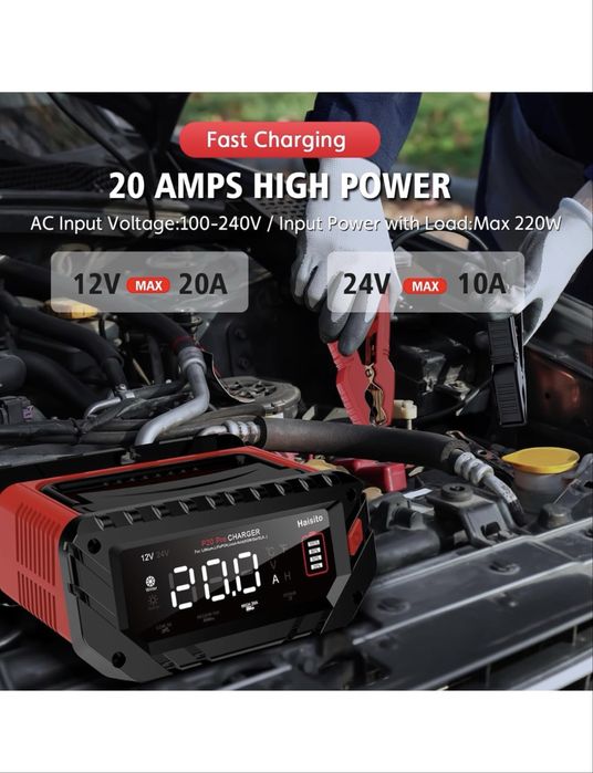 Încărcător de baterii auto Haisito P20Pro