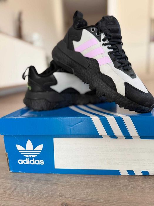 Adidasi Adidas Originals Nite Jogger Black White Pink