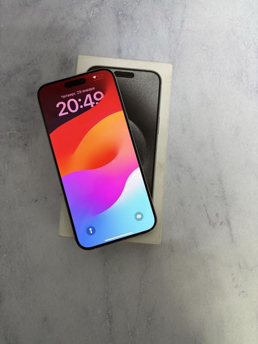 Iphone 15 Pro Max e-sim, 256gb (г. Семей ул. Глинки 51/2) лот 872396