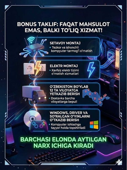 Game club 10 talik full komplekt komputer | mebel loft | kreslo