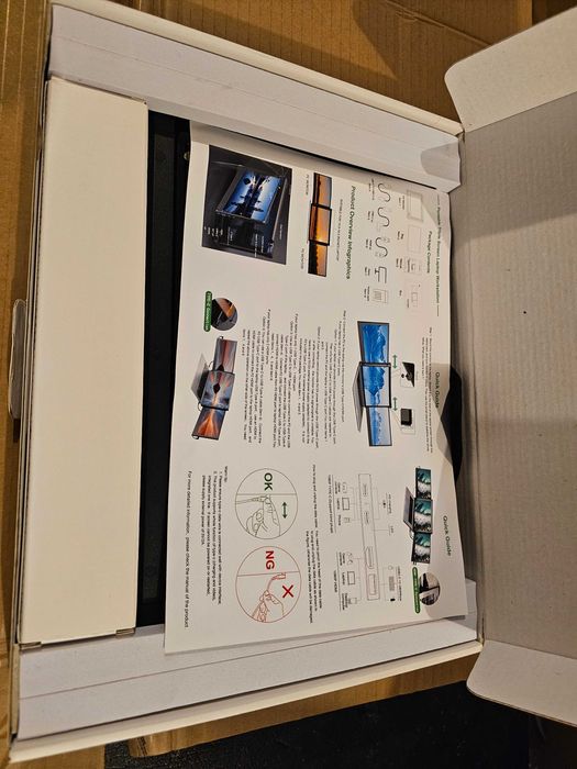 IPS Dual screen Teamgee P2 1080p laptop tipC Hdmi