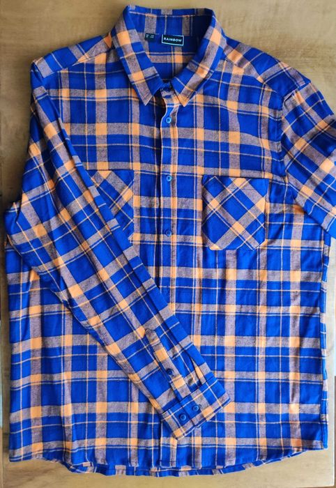 5 camasi din flanel de bumbac 100% pt. sezon rece, marimea M, noi