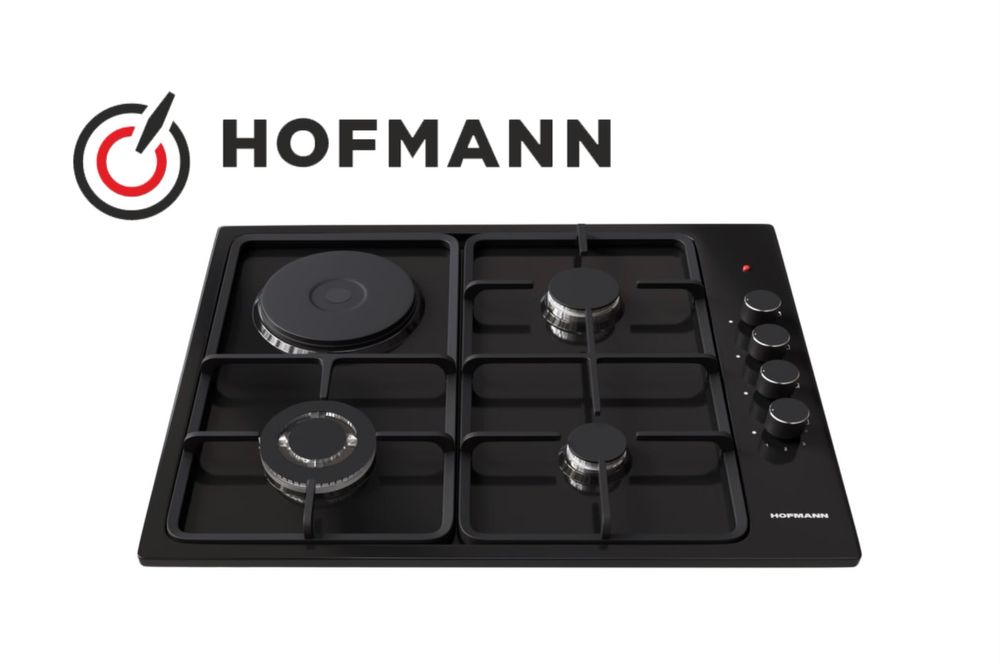 HOFMANN 5в1 Комплект Холодильник Вытяжка Духовка Вароч Панель Стиралка