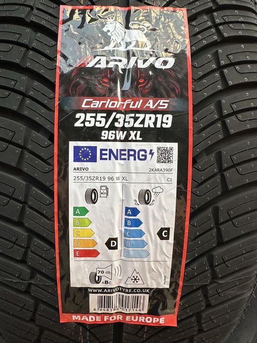 Нови Всесезонни Гуми ARIVO CARLORFUL A/S 255/35R19 96W XL БОРД 2553519