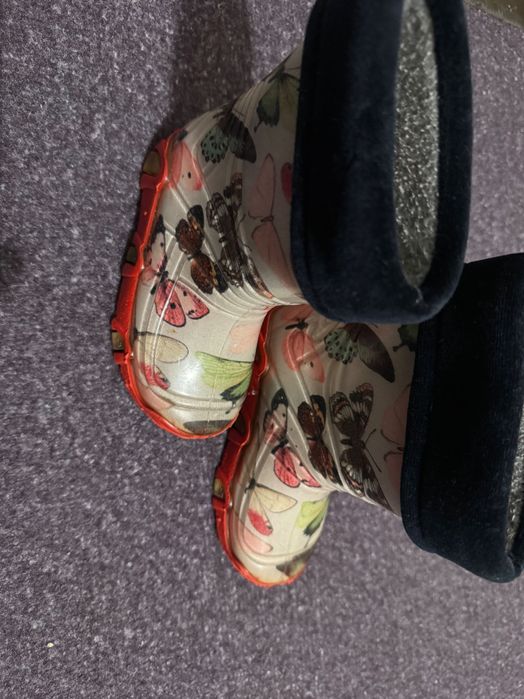 Гумени, топли ботушки  номер 23/24