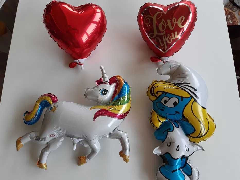 Балони фолиеви надути с въздух, на пръчка