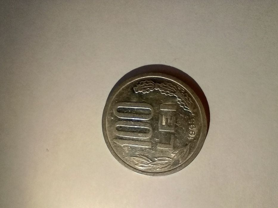 10 monede 100 lei cate doua la fiecare an  1992-1996