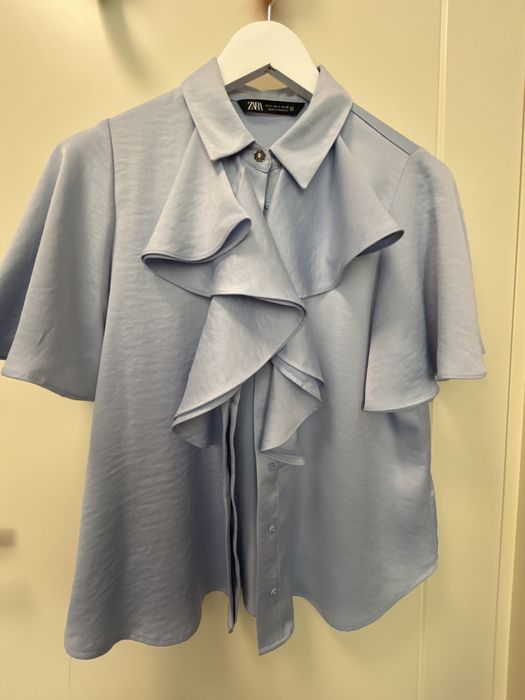Camasa bleu matase. Zara,marime S