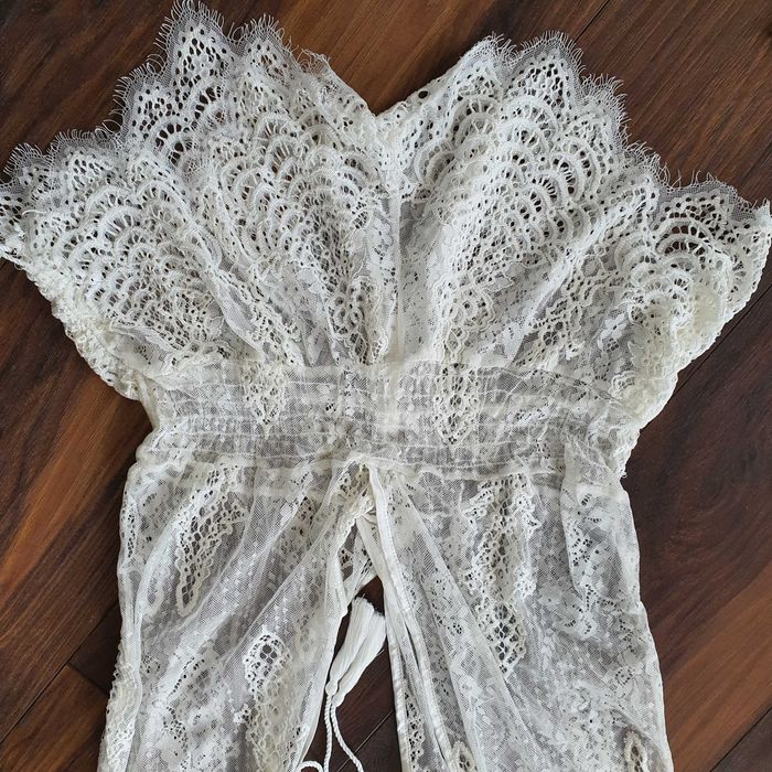 Salopeta scurta de vara, din dantela