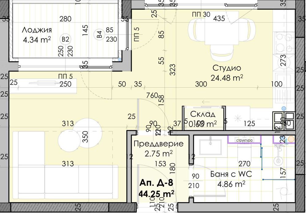 Директно от инвеститора, едностаен 48 кв.м.,кв. Остромила