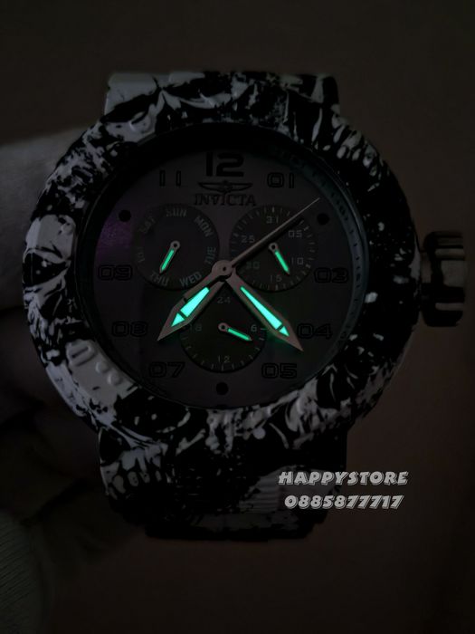 INVICTA Flux white/black 52 mm, Инвикта нов мъжки часовник