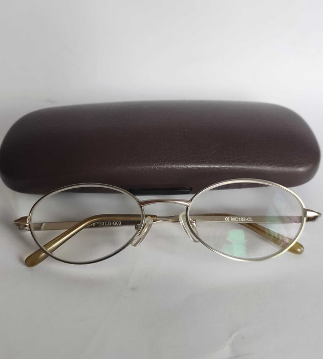 Диоптрични очила метални рамки унисекс+подарък калъфче