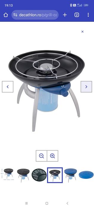 Grill champing pe gaz