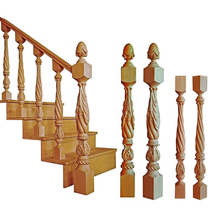 Balustrade din lemn