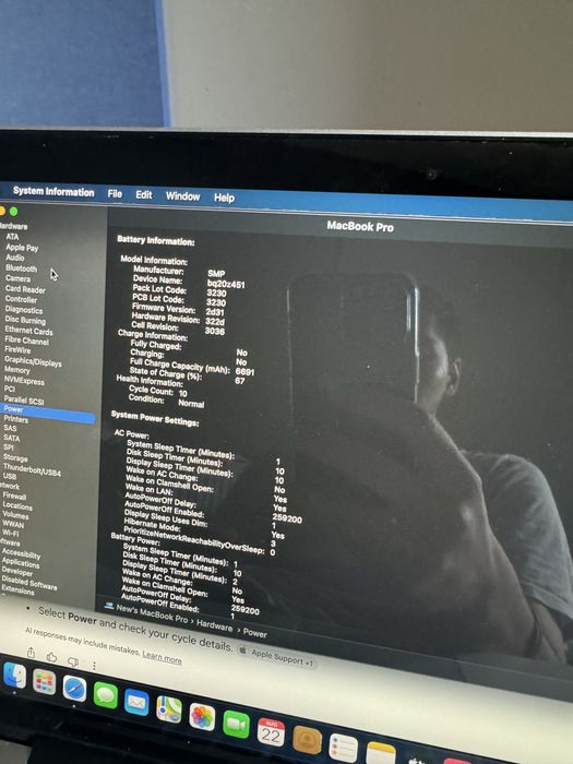 Macbook Pro 13’ 2014 в отличном состоянии 10-циклов