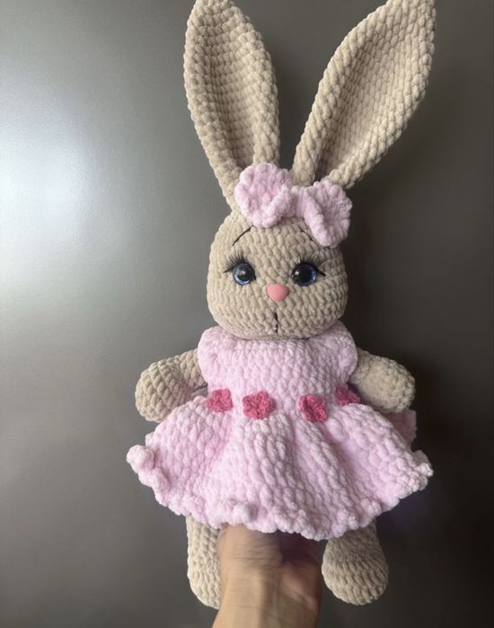 Зайче плетено на една кука