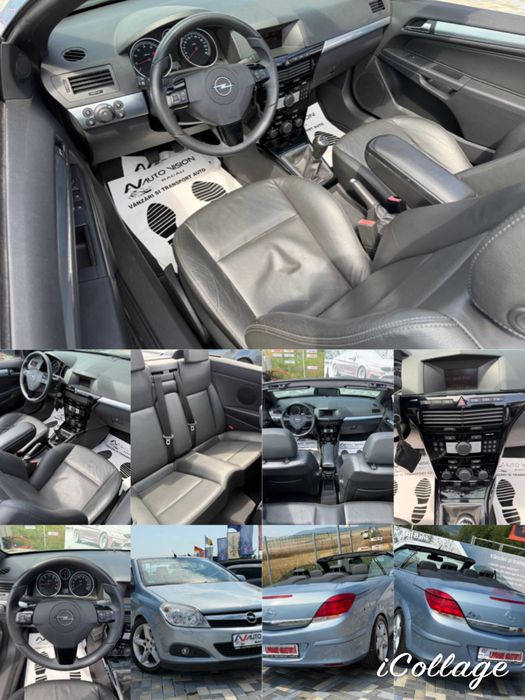 *RATE*Opel Astra H Coupe Cabrio 1.8Benzina 140CP 05/2007 Full piele Km reali 144.432 Import Germania!