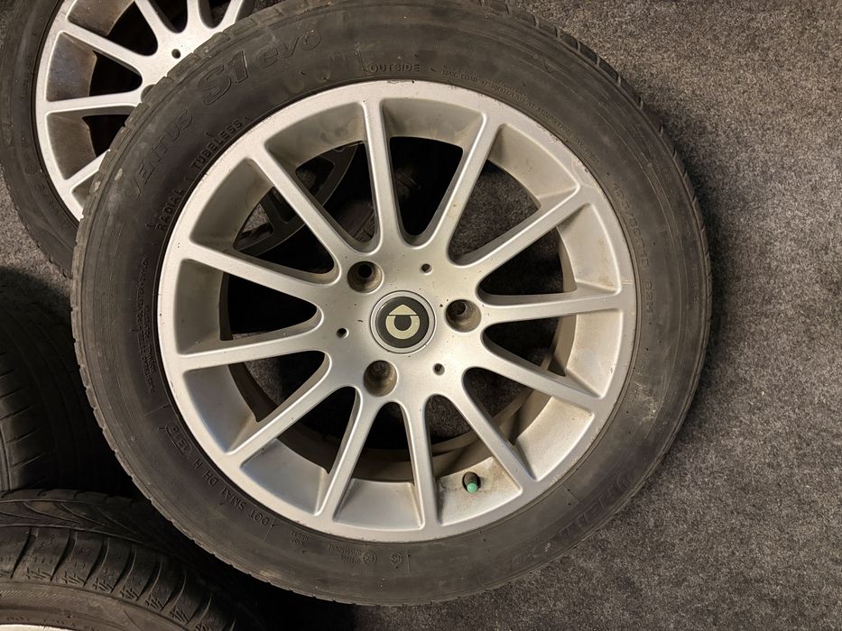 Jante cu cauciucuri Smart ForTwo stare foarte buna cauciucuri OK