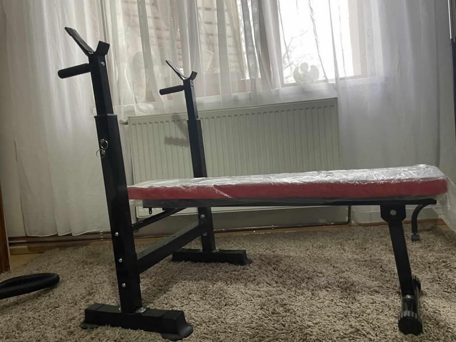 Haltera cu masa si banca de abdomen