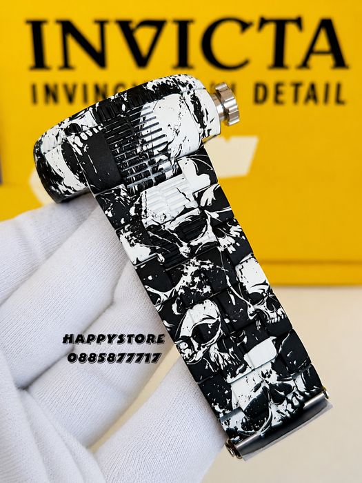 INVICTA Flux white/black 52 mm, Инвикта нов мъжки часовник