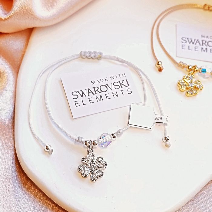 Позлатени гривни със Сваровски