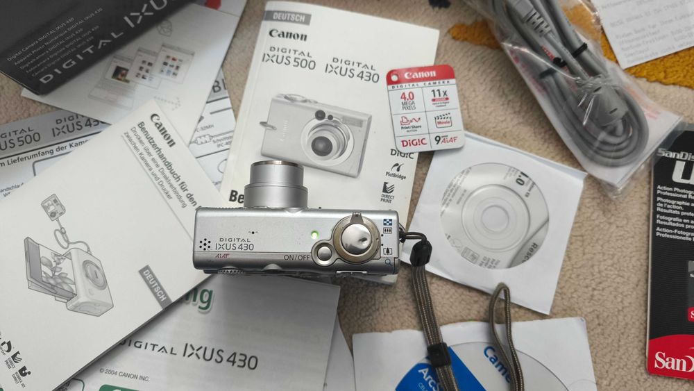 Aparat foto Canon IXUS 430 – complet, Made in Japan, de colectie ...