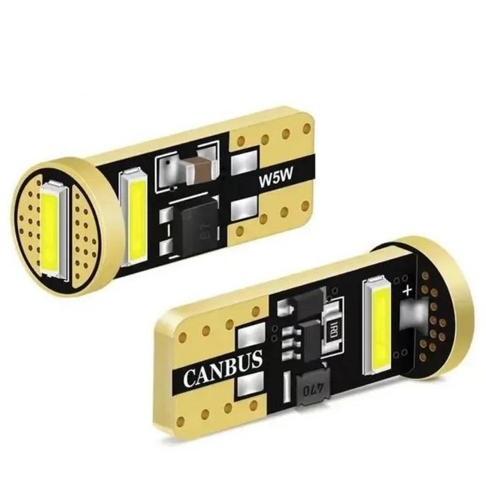 комплект 2броя led диодни габаритни крушки fls6045, t10  2070 3 ...