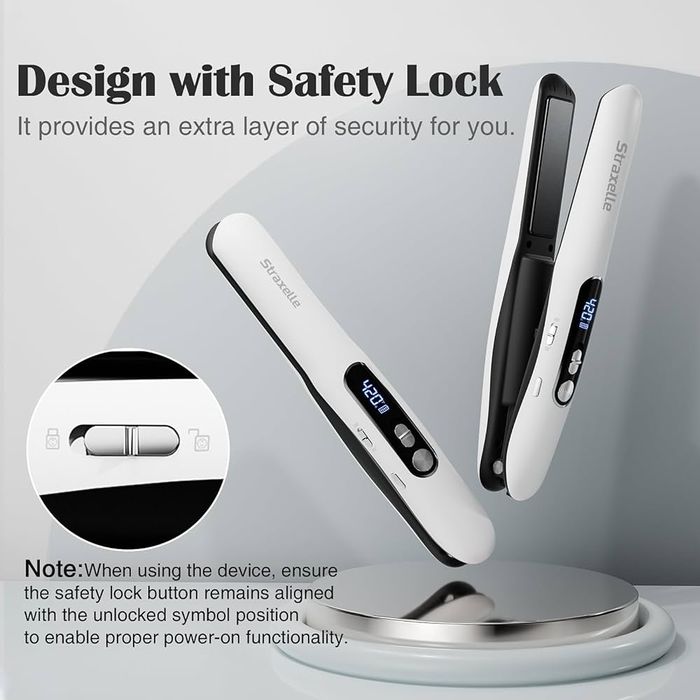 Мини преса за коса 2в1 безжична преса за коса