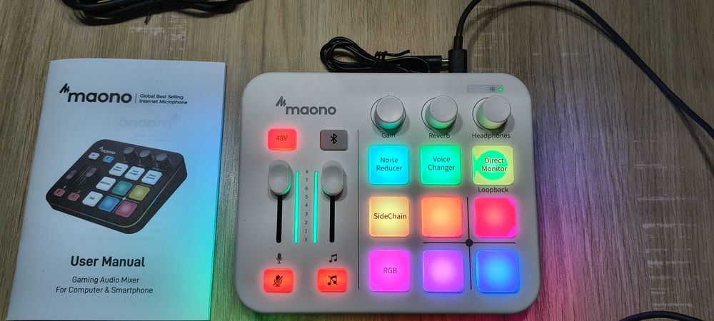 Mixer audio Maonocaster G1 NEO (AMG1 Neo) - streaming/gaming, XLR=