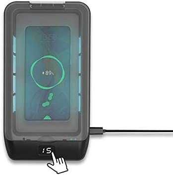 Cutie de sterilizare UV V7 pentru telefon mobil cu încărcare fără fir