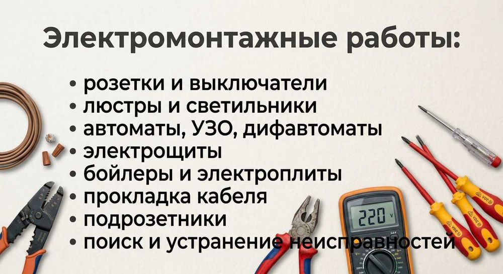 Электрик в Караганде | Частный мастер