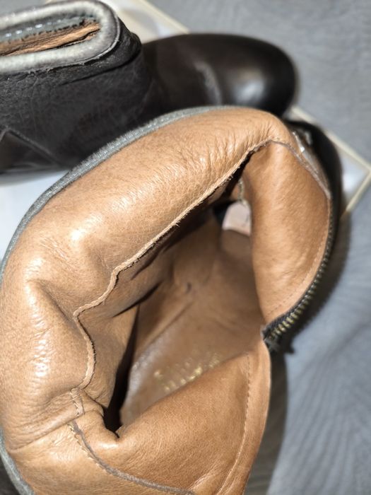 Ботильоны кожаные