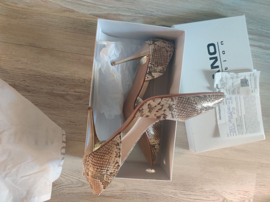 Обувки на токчета Fabiano ,естествена кожа