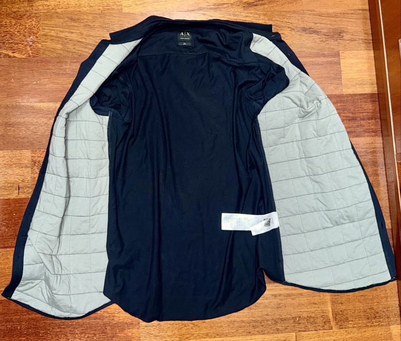 Camasa bleumarin matlasata, Armani Exchange, XL