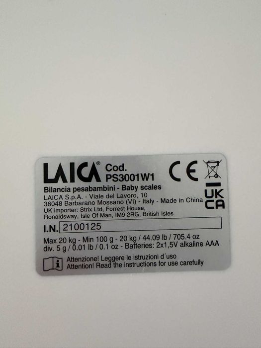 Cântar pentru bebeluși Laica PS3001 – stare foarte bună
