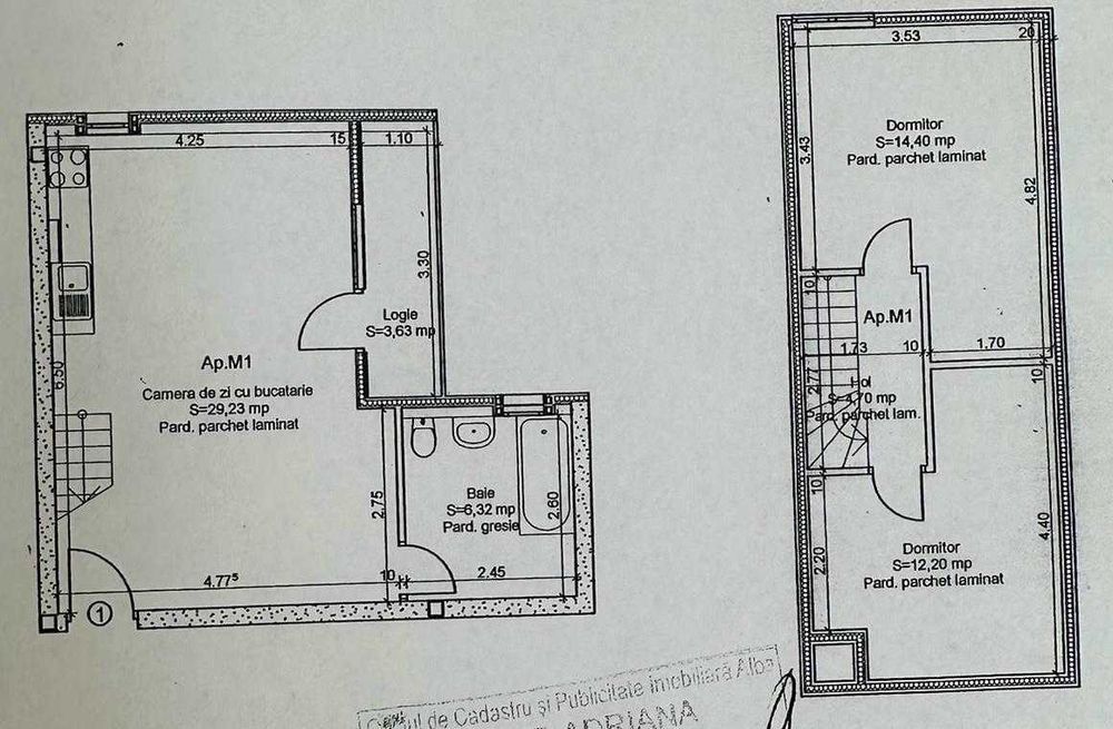 Apartament tip mansarda 66 mp - Aleea Parc - Sebes