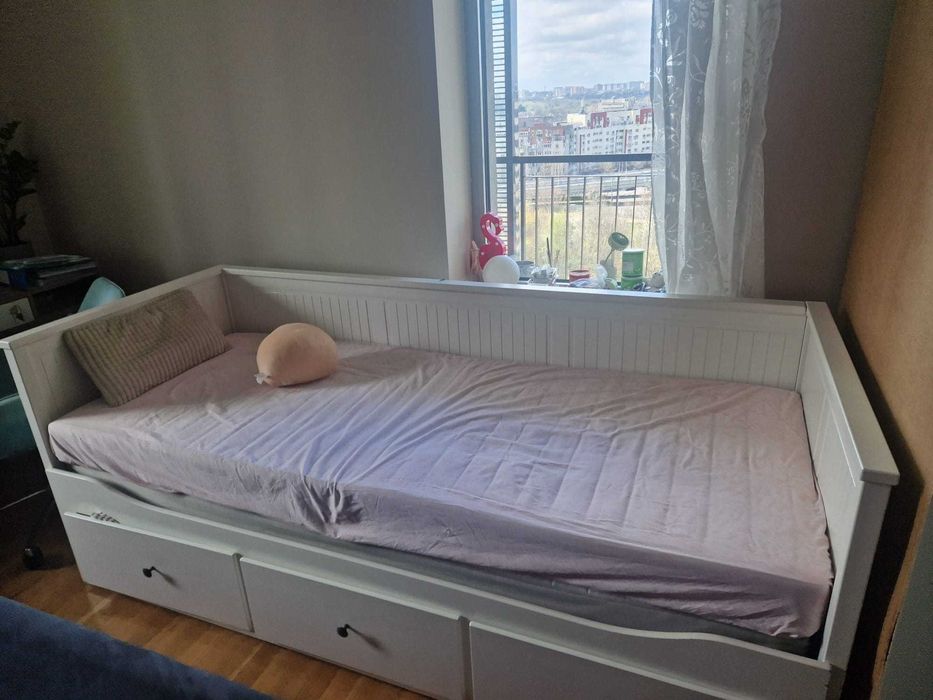 DIVAN IKEA - Canapea extensibila, pat de o persoană/ dublu şi depozitare