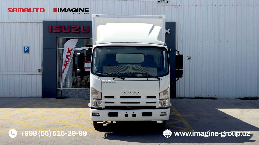 Изотермический фургон на базе шасси ISUZU NQR90L-L с гидробортом