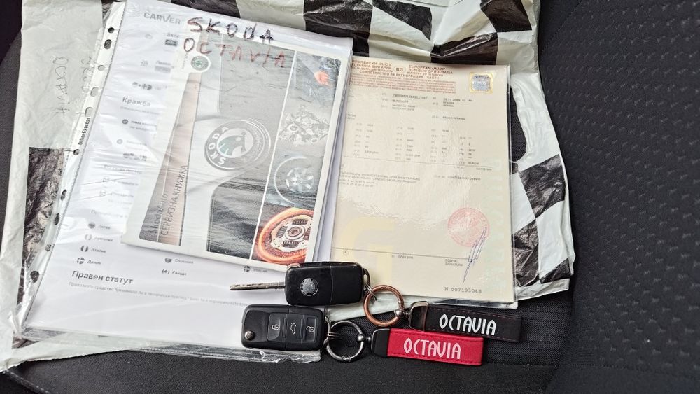 Skoda Octavia 1.6FSI 115кс 180180км 1ви Собственик Обслужена Michelin